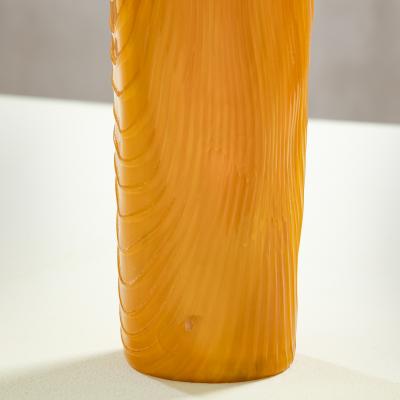 Toni Zuccheri Toni Zuccheri Orange Vase from Tronchi series for Venini 70s