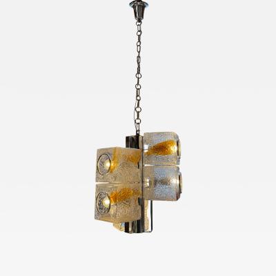 Toni Zuccheri Toni Zuccheri for VeArt Murano 6 Light Pendant Italy 1970s