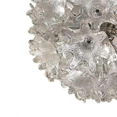 Toni Zuccheri Toni Zuccheri for Venini Clear Murano Glass Petite Esprit Chandelier 1970s