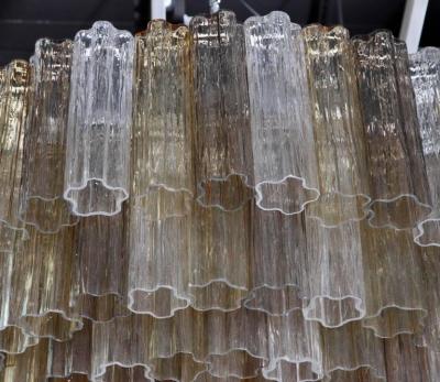 Toni Zuccheri Very Huge Multi Color Murano Tronchi Chandelier by Toni Zuccheri by Venini