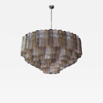 Toni Zuccheri Very Huge Multi Color Murano Tronchi Chandelier by Toni Zuccheri by Venini