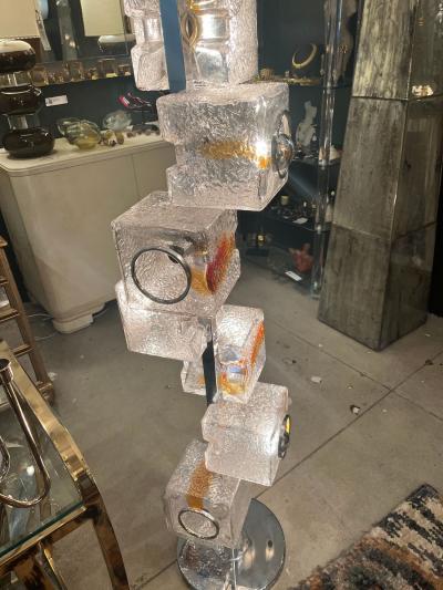 Toni Zuccheri Vintage Murano Glass Floor Lamp by Toni Zuccheri