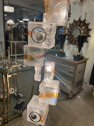 Toni Zuccheri Vintage Murano Glass Floor Lamp by Toni Zuccheri