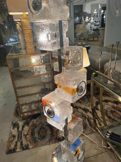Toni Zuccheri Vintage Murano Glass Floor Lamp by Toni Zuccheri