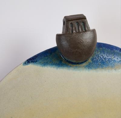 Tonino Negri Pair of Contemporary Ceramic Sconces by Tonino Negri