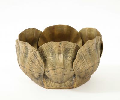 Tony Duquette Duquette Style Broze Shell Planter 1 2