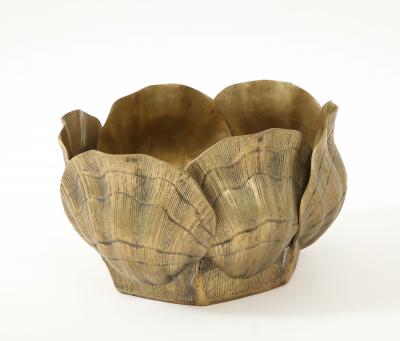 Tony Duquette Duquette Style Broze Shell Planter 1 2
