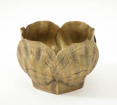 Tony Duquette Duquette Style Broze Shell Planter 1 2