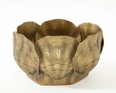 Tony Duquette Duquette Style Broze Shell Planter 1 2