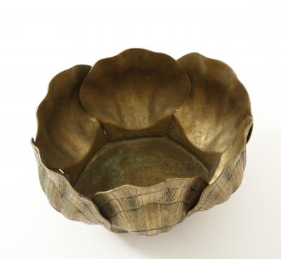 Tony Duquette Duquette Style Broze Shell Planter 1 2