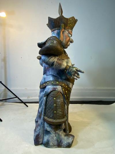 Tony Duquette LARGE SCALE ASIAN GOD OF AFTERLIFE ATTRIBUTED TO TONY DUQUETTE