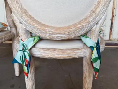 Tony Duquette Pair of Tropical Twig Regency Armchairs