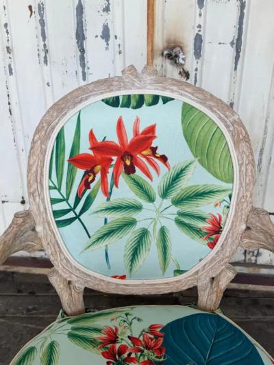 Tony Duquette Pair of Tropical Twig Regency Armchairs