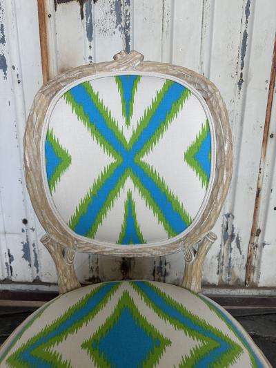 Tony Duquette Set of 8 Faux Bois Twig Regency Chairs