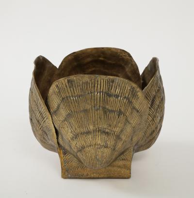 Tony Duquette XL Duquette Style Shell Bronze Planter