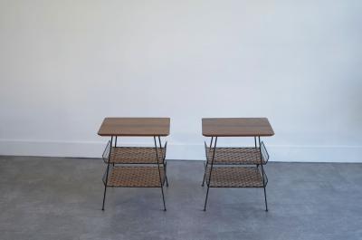 Tony Paul Industrial Set of End Tables by Tony Paul C 1960s