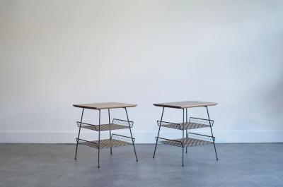 Tony Paul Industrial Set of End Tables by Tony Paul C 1960s