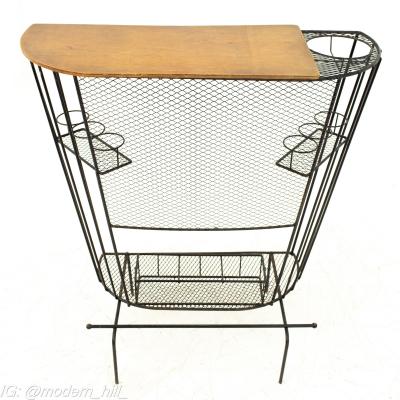 Tony Paul Mid Century Wrought Iron Compact Bar