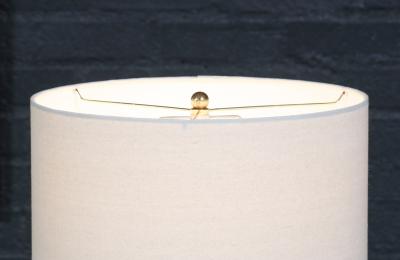 Tony Paul Tony Paul Sculpted Walnut Brass Table Lamp by Westwood Industries