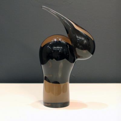 Topaz art glass Bird Sculpture