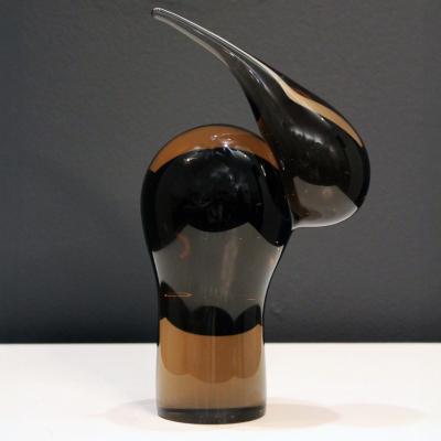 Topaz art glass Bird Sculpture