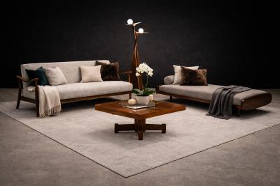 Tora Brazil Brazilian Modern Square Coffee Table in Rosewood Tora 1960s