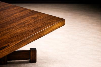 Tora Brazil Brazilian Modern Square Coffee Table in Rosewood Tora 1960s