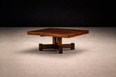 Tora Brazil Brazilian Modern Square Coffee Table in Rosewood Tora 1960s