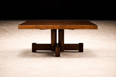 Tora Brazil Brazilian Modern Square Coffee Table in Rosewood Tora 1960s