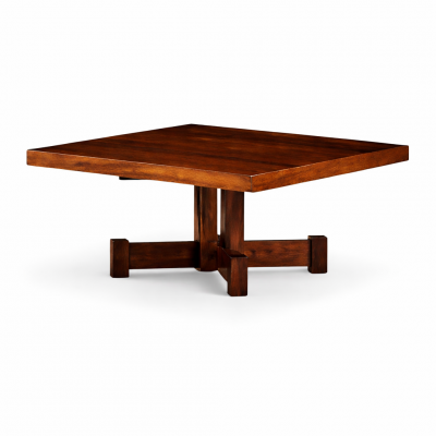 Tora Brazil Brazilian Modern Square Coffee Table in Rosewood Tora 1960s