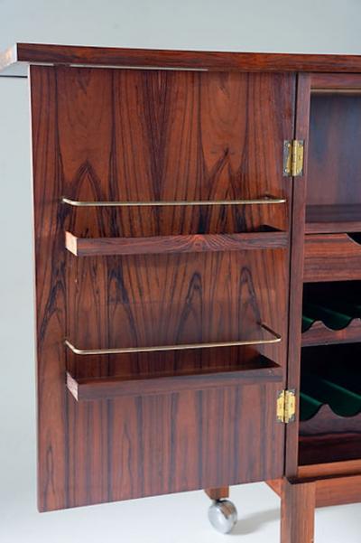 Torbjorn Afdal Bar Cabinet by Torbj rn Afdal for Bruksbo Norway 1960s