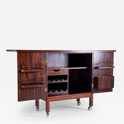 Torbjorn Afdal Bar Cabinet by Torbj rn Afdal for Bruksbo Norway 1960s