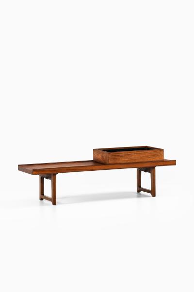 Torbjorn Afdal Bench or Side Table with a Planter Box by Torbj rn Afdal 1960s