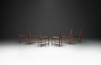 Torbjorn Afdal Six Model 113 Dining Chairs by Torbj rn Afdal Denmark Mid 20th Century