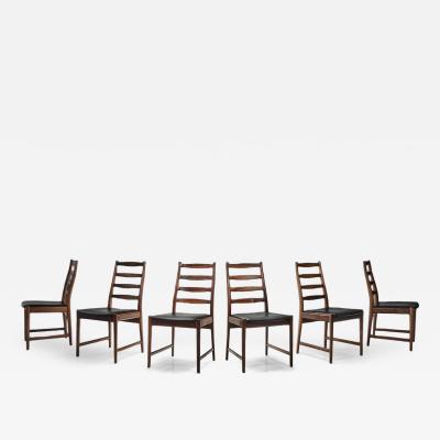 Torbjorn Afdal Six Model 113 Dining Chairs by Torbj rn Afdal Denmark Mid 20th Century