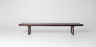 Torbjorn Afdal Torbj rn Afdal Extra Long Rosewood Krobo Bench Norway 1960s