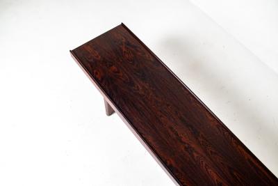 Torbjorn Afdal Torbj rn Afdal Extra Long Rosewood Krobo Bench Norway 1960s