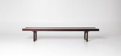 Torbjorn Afdal Torbj rn Afdal Extra Long Rosewood Krobo Bench Norway 1960s
