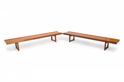 Torbjorn Afdal Torbj rn Afdal for Bruksbo Scandinavian Krobo Wooden Plank Benches