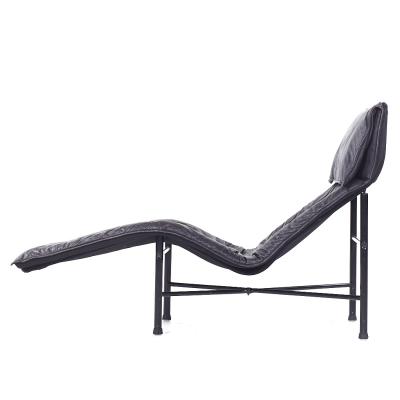 Tord Bjorklund Tord Bjorklund for Ikea Mid Century Black Leather Chaise