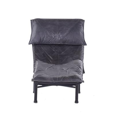 Tord Bjorklund Tord Bjorklund for Ikea Mid Century Black Leather Chaise