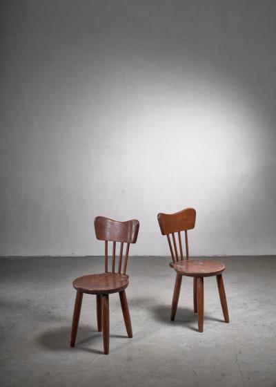 Torsten Claesson Pair of Torsten Claeson dining chairs for Steneby