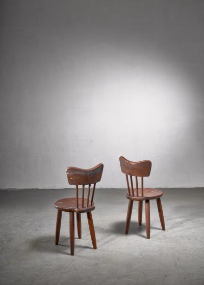 Torsten Claesson Pair of Torsten Claeson dining chairs for Steneby