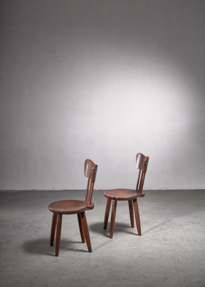Torsten Claesson Pair of Torsten Claeson dining chairs for Steneby