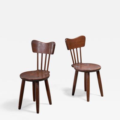 Torsten Claesson Pair of Torsten Claeson dining chairs for Steneby