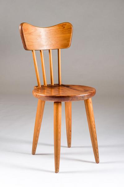 Torsten Claesson Set of Four Swedish Chairs in Pine by Torsten Claeson 1930s