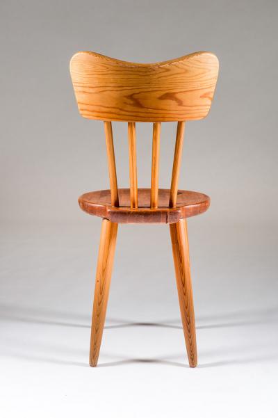 Torsten Claesson Set of Four Swedish Chairs in Pine by Torsten Claeson 1930s