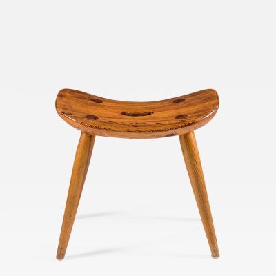 Torsten Claesson Swedish Stool in Pine by Torsten Claeson 1930s