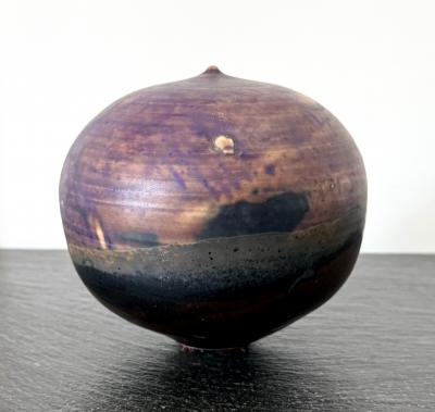 Toshiko Takaezu Ceramic Closed Form Moon Pot by Toshiko Takaezu