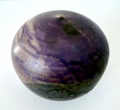 Toshiko Takaezu Ceramic Closed Form Moon Pot by Toshiko Takaezu